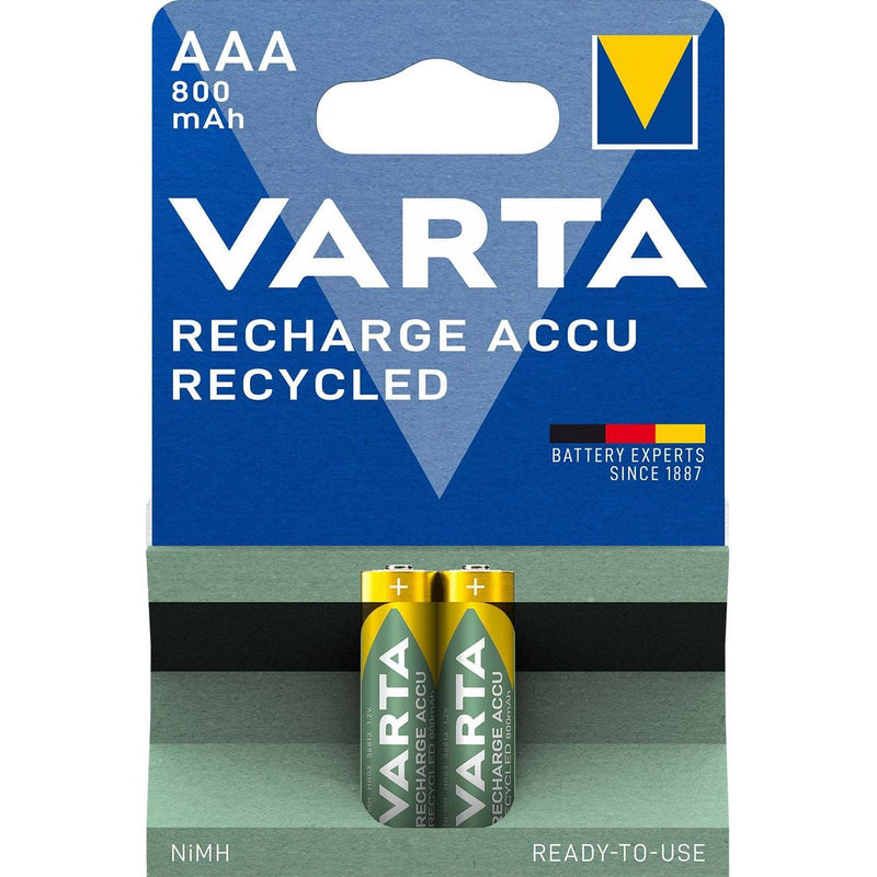Varta Cons.Varta - Akku Recharge Accu Recycled AAA 56813 Bli.2 1,2V/800mAh/NiMH − 10 Stück