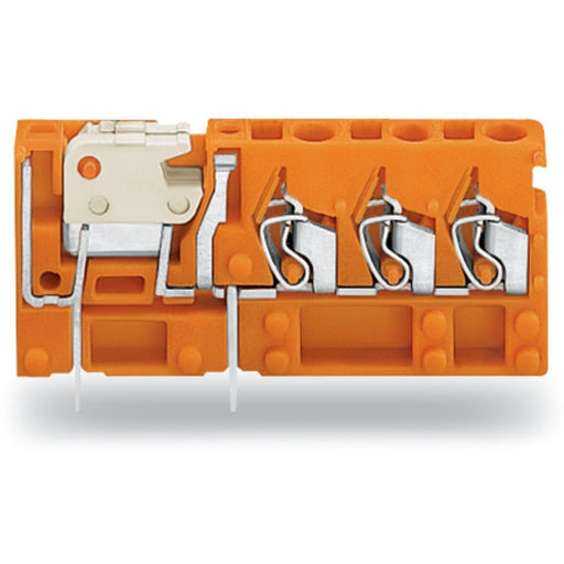 WAGO - Leiterplattenklemme 3LeiterLeiterplattenklemme 742-158 2,5 mm²,orange − 100 Stück
