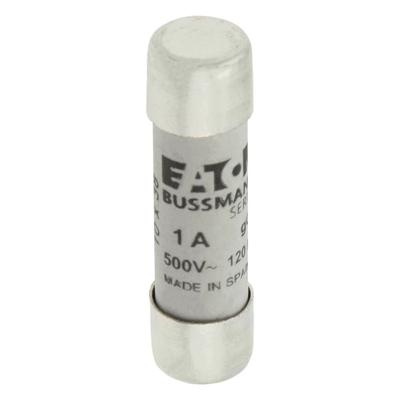 Eaton - Zylindrische Sicherung Sicherungseinsatz Nieders. C10G1 1A AC 500V 120kA − 10 Stück