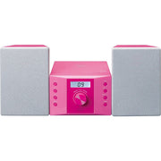 LENCO - HiFi-Komplettsystem Kinder-Micro-Anlage MC-013 Pink CD/PLL/FM/AUX