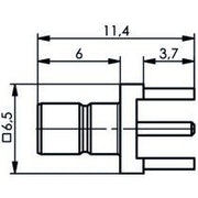 Telegärtner - Koax-Steckverbinder SMB-Anbaustecker AU 100024844 für LTP − 5 Stück