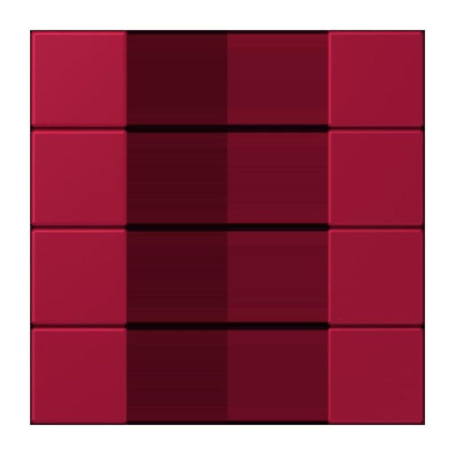 Jung - Abdeckung/Bedienelement für Installationsschalterprogramme Tastensatz 4fach LC 504 TSA 229 rouge carmin