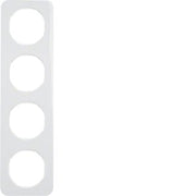 Berker - Abdeckrahmen Rahmen pows/gl 10142189 4fach