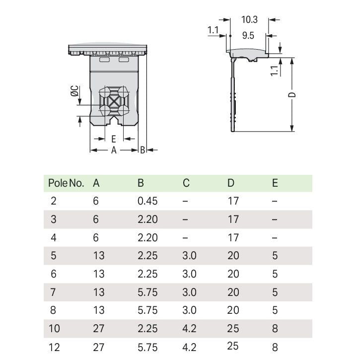 WAGO - Leiterplattensteckverbinder 1-Leiter-THT-Federleiste 2091-1156 CAGE CLAMP,lichtgrau − 50 Stück