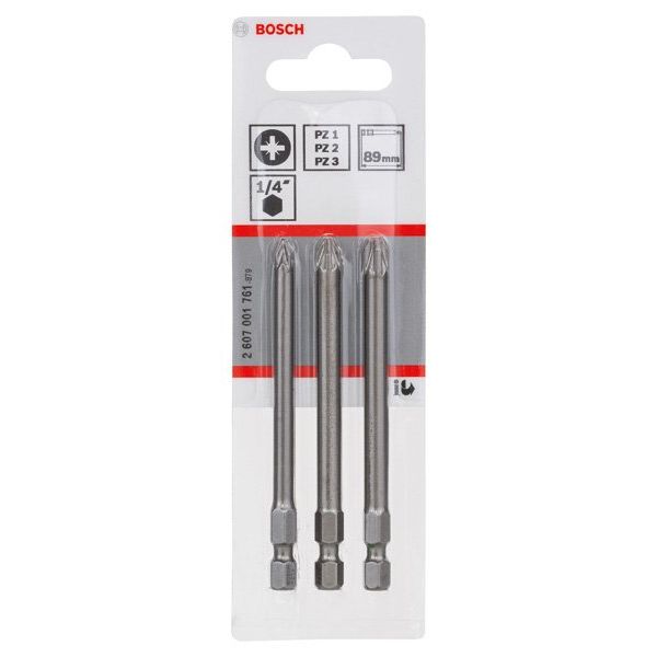 Bosch - Bit-Set Schrauberbit-Set 2607001761 Extra-Hart 3-teilig
