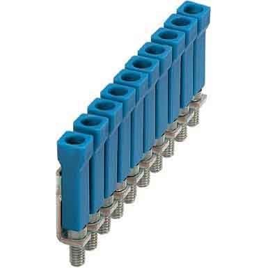 Phoenix Contact - Querverbinder/Brücker für Reihenklemme L-Brücke, 10-polig LB 10-6 BU Schraube − 10 Stück