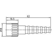 Telegärtner - Koax-Steckverbinder BNC Kabelstecker Crimp 100023305 f.RG 58,9907 Belden