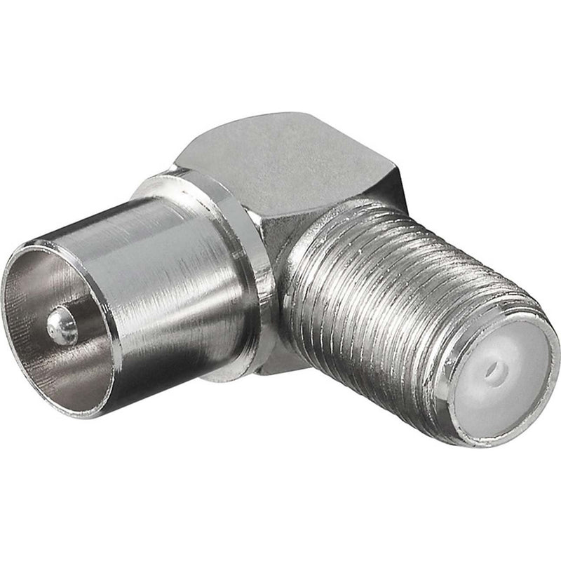 Goobay - Koax-Kupplung Adapter F-Kpl./Koax-St.90G 12236