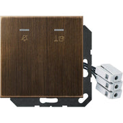 Jung - Abdeckung/Bedienelement für Installationsschalterprogramme Hotelabdeckung ME CU KO5 M 230 AT mit LED-Einheit 230V