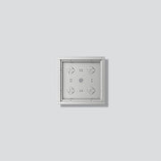 Siedle&Söhne - Montageelement für Türstation Gehäuse-Aufputz GA 612-2/2-01 SM Silber-Metallic