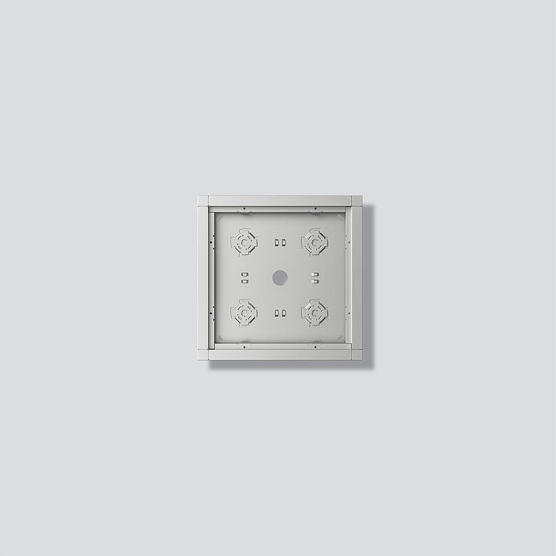 Siedle&Söhne - Montageelement für Türstation Gehäuse-Aufputz GA 612-2/2-01 SM Silber-Metallic