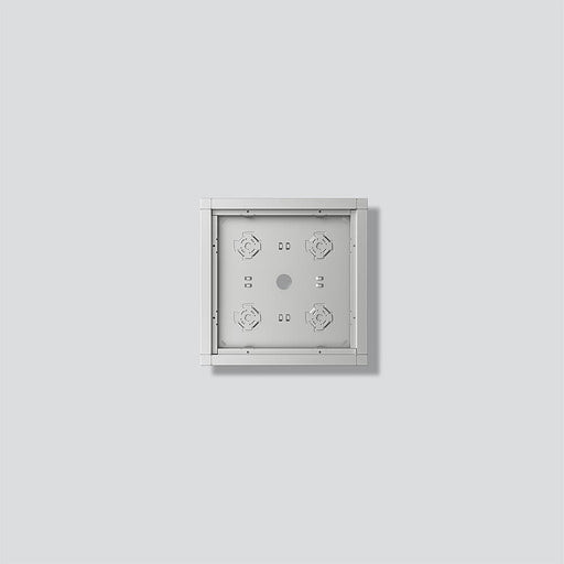 Siedle&Söhne - Montageelement für Türstation Gehäuse-Aufputz GA 612-2/2-01 SM Silber-Metallic