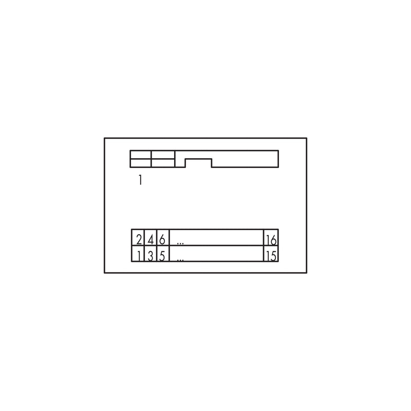 WAGO - Übergabemodul 289-612 Flachstecker 14-pol