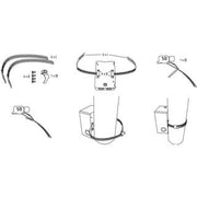 Danfoss - Zubehör/Ersatzteile für Raumthermostat/Uhrenthermostat Montagesatz f.AP-Thermost. DEVIreg610 #19116920 zur Befest. am Rohr