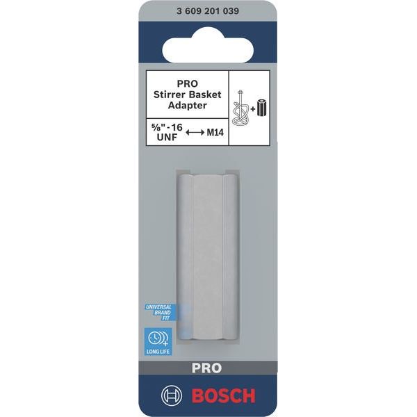 Bosch - Systemzubehör für Farbspritzsystem (Akku/elektrisch/Druckluft) PRO Rührkorb Adapter, M14 3609201039 auf 5/8