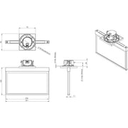 RP-Technik - Sicherheitsleuchte Rettungszeichenleuchte AME403WL-E EB 3h, WL, edelst