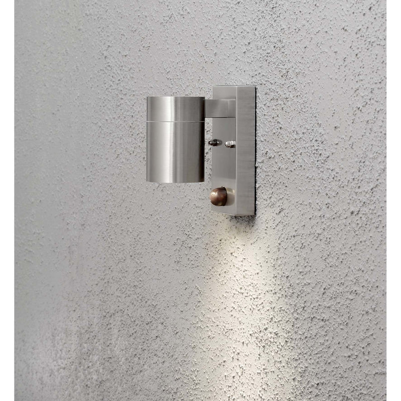 Gnosjö Konstsmide AL - Decken-/Wandleuchte Halogen Wandleuchte 7541-000 grau/eds m.BWM GU10