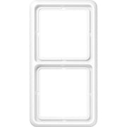 Jung - Abdeckrahmen Rahmen 2-fach aws CD 582 WU WW waage/senkrecht