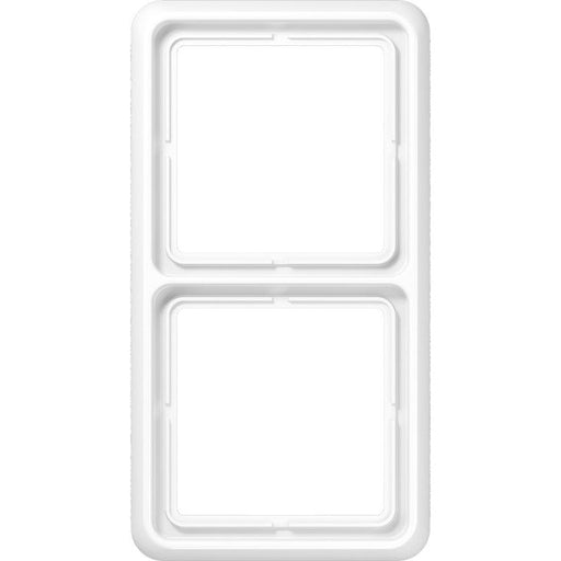 Jung - Abdeckrahmen Rahmen 2-fach aws CD 582 WU WW waage/senkrecht