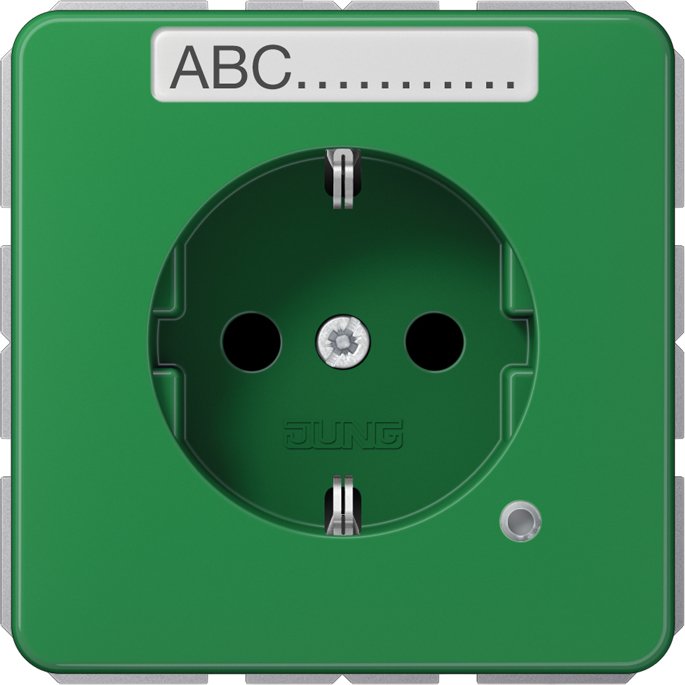 Jung - Steckdose SCHUKO-Steckdose 16 A 250V CD 1520 BFNAKO GN m.Berührungsschutz