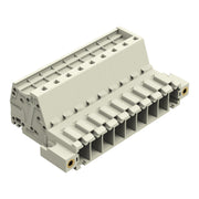 WAGO - Ein- und mehrpolige Klemmenleiste 1-Leiter-Stiftleiste 831-3209/109-000 CAGECLAMP,10mm²,lgr − 12 Stück