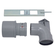 Vaillant - Einwandiges Abgasformstück 2 Anschlüsse Stützbogen 0020075739 DN100PP