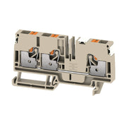 Weidmüller - Durchgangs-Reihenklemme Klemme A3C 6 DL PUSH IN, 6 mm² − 50 Stück