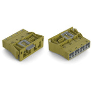 WAGO - Geräteanschluss für steckbare Gebäudeinstallation Snap-In-Stecker 770-774/071-000 4-polig,Kod. B,hgn − 100 Stück