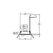 Brumberg Leuchten - Downlight/Strahler/Flutlicht HV-Einbaustahler 36303070 GU10 max.50W/weiß