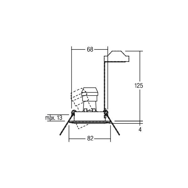 Brumberg Leuchten - Downlight/Strahler/Flutlicht HV-Einbaustahler 36303070 GU10 max.50W/weiß
