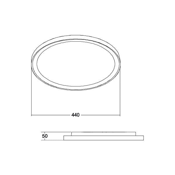 Brumberg Leuchten - Decken-/Wandleuchte LED-Anbaudownlight 230V 12259083 3000K