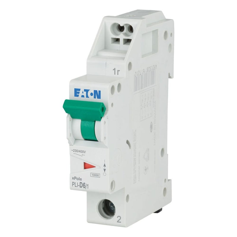 Eaton - Leitungsschutzschalter PLI-D6/1 D 6A, 1p Steckkl