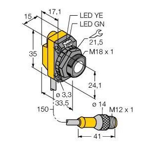 Turck - Ultraschall Taster Ultraschallsensor QS18UNAEQPMA