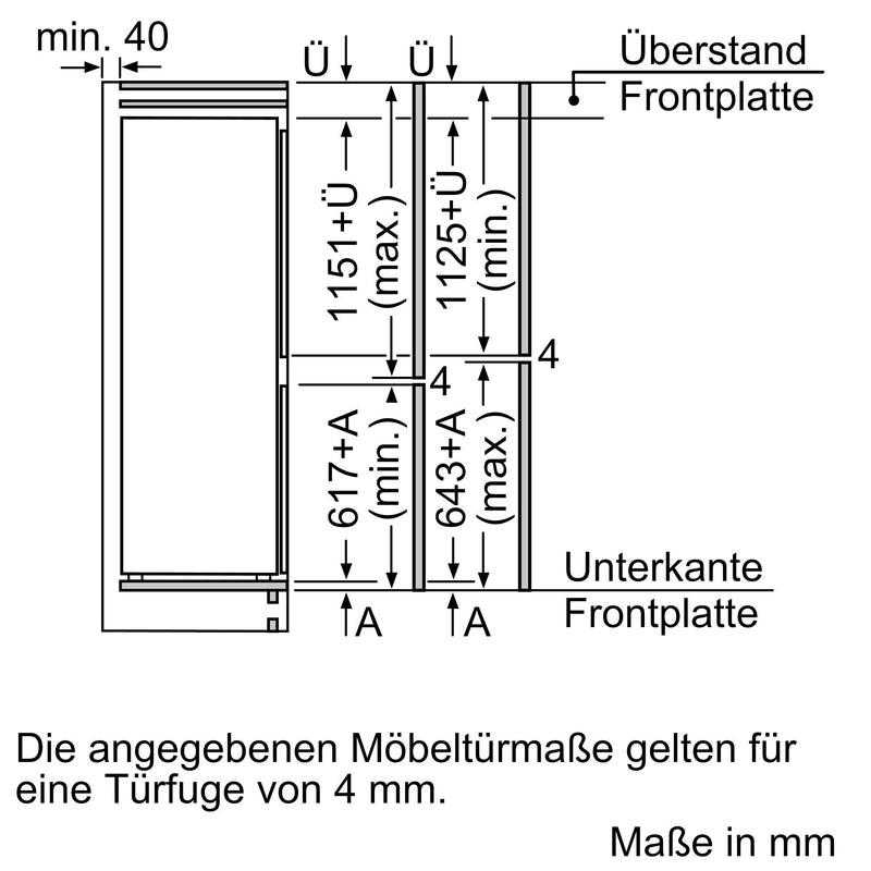 Siemens MDA - Kühl-/Gefrierkombination EB-Kühl/Gefrierkombi KI87VVFE1