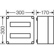 Hensel - Installationskleinverteiler Automatengehäuse Mi 1225 24TE − 1 Stück