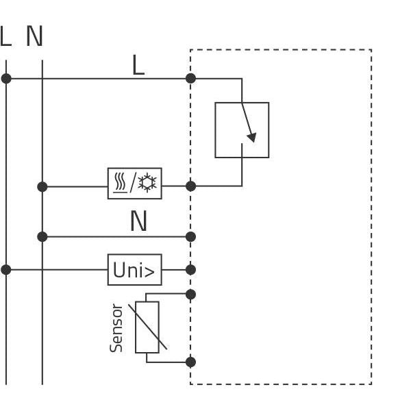Eberle Controls - Raumthermostat/Uhrenthermostat AP-Uhrenthermostat ATR 4800 Raum-/ Fußbodenregle