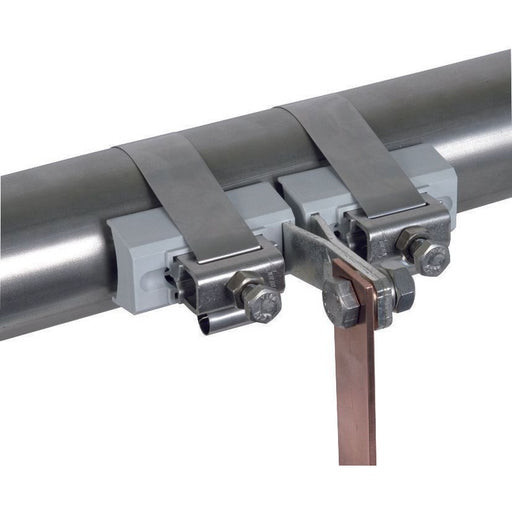 DEHN - Rohrschelle für Blitzschutz Ex-Bandrohrschelle EXBRS300 D9-300Cu/gal Zn-NIRO