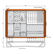 Walther Werke - Baustromverteiler Anschlussschrank WA0065 346kVA,11 NH-Abgang