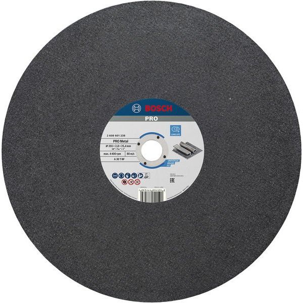Bosch - Trenn-/Schleifscheibe PRO Metal Trennscheibe, 2608601238 355 x 2.8 x 25.4 mm
