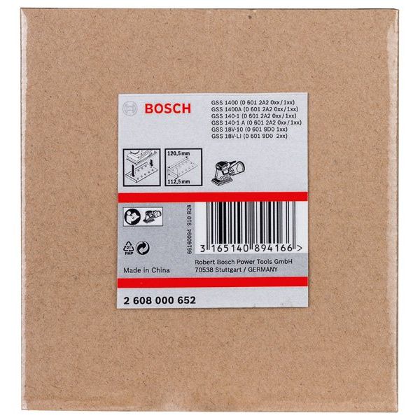 Bosch - Systemzubehör für Schleifen/Polieren (Akku/elektrisch/Druckluft) Lochwerkzeug 2608000652