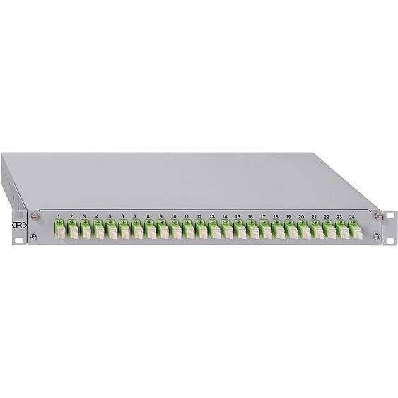 Rutenbeck - Patchpanel LWL Spleissbox gr GradeB 228030206 6xLC-D OM5 grün  − 1 Stück
