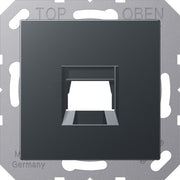 Jung - Einsatz/Abdeckung für Kommunikationstechnik Abdeckung 1-fach A 1569-1 WE ANM f.MJ WE AMP, Radiall