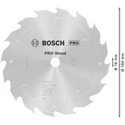 Bosch - Kreissägeblatt PRO Wood cordless 2608837697 Kreissägeblatt 184 x