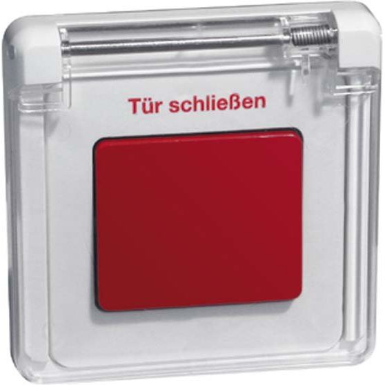 Peha - Taster Feuertürentaster rt/rws D 81.556.02/rot V K mit Klappdeckel