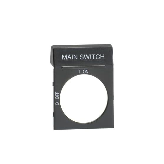 ABB Stotz S&J - Zubehör/Ersatzteile für Niederspannungs-Schalttechnik Schild OPB2EN1 sw, für OH2-Griffe