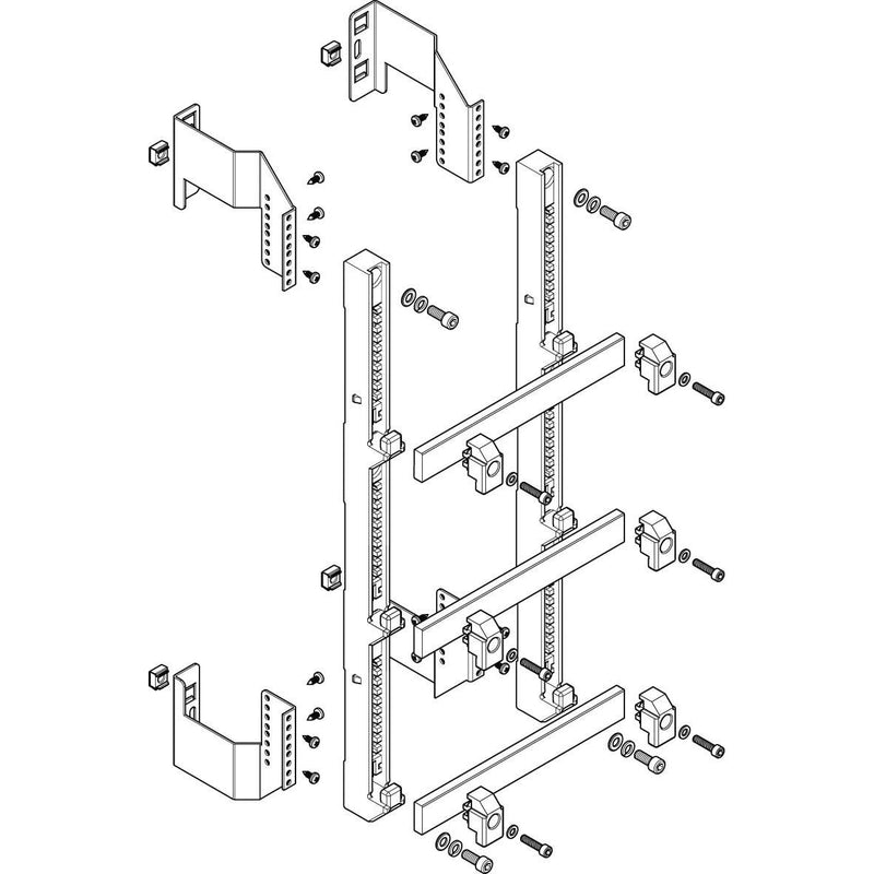 ABN - Verteilerfeld für Installationsverteiler Sammelschienen-Modul MFSC15963 flach 1FB/5RE