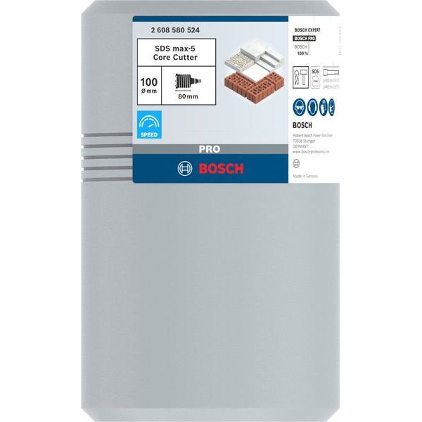 Bosch - Bohrkrone PRO SDS max-5 Bohrkrone, 2608580524 100 x 80 x 96 mm