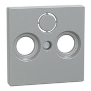 Merten - Einsatz/Abdeckung für Kommunikationstechnik Zentralplatte alu 297560 für Antennendose