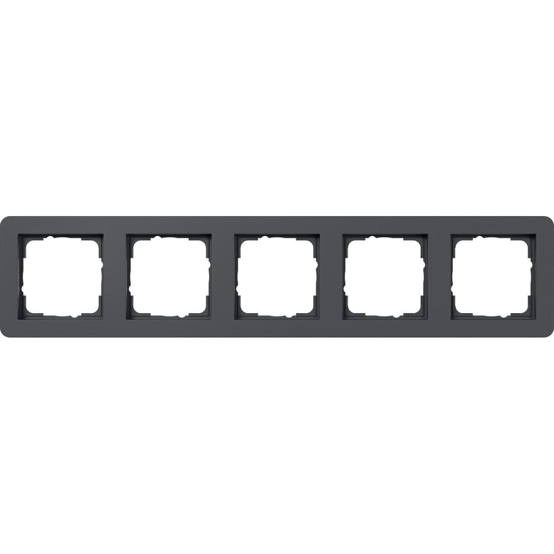 Gira - Abdeckrahmen 5fach 0215152 anthrazit