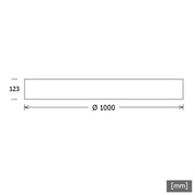 LTS Licht&Leuchten - Decken-/Wandleuchte LED-Pendel-/Anbauleuchte PLL 22.100 #642177 830 DALI prism sw